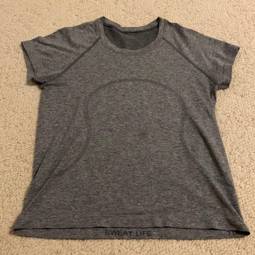 Lululemon grey swiftly Tech race length sz 10